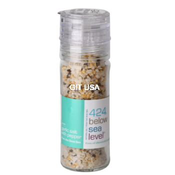 424 Below Sea level Garlic Salt with Pepper From The Dead Sea