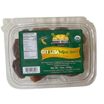 Desert Valley Organic Medjool Dates pack of 2, OU